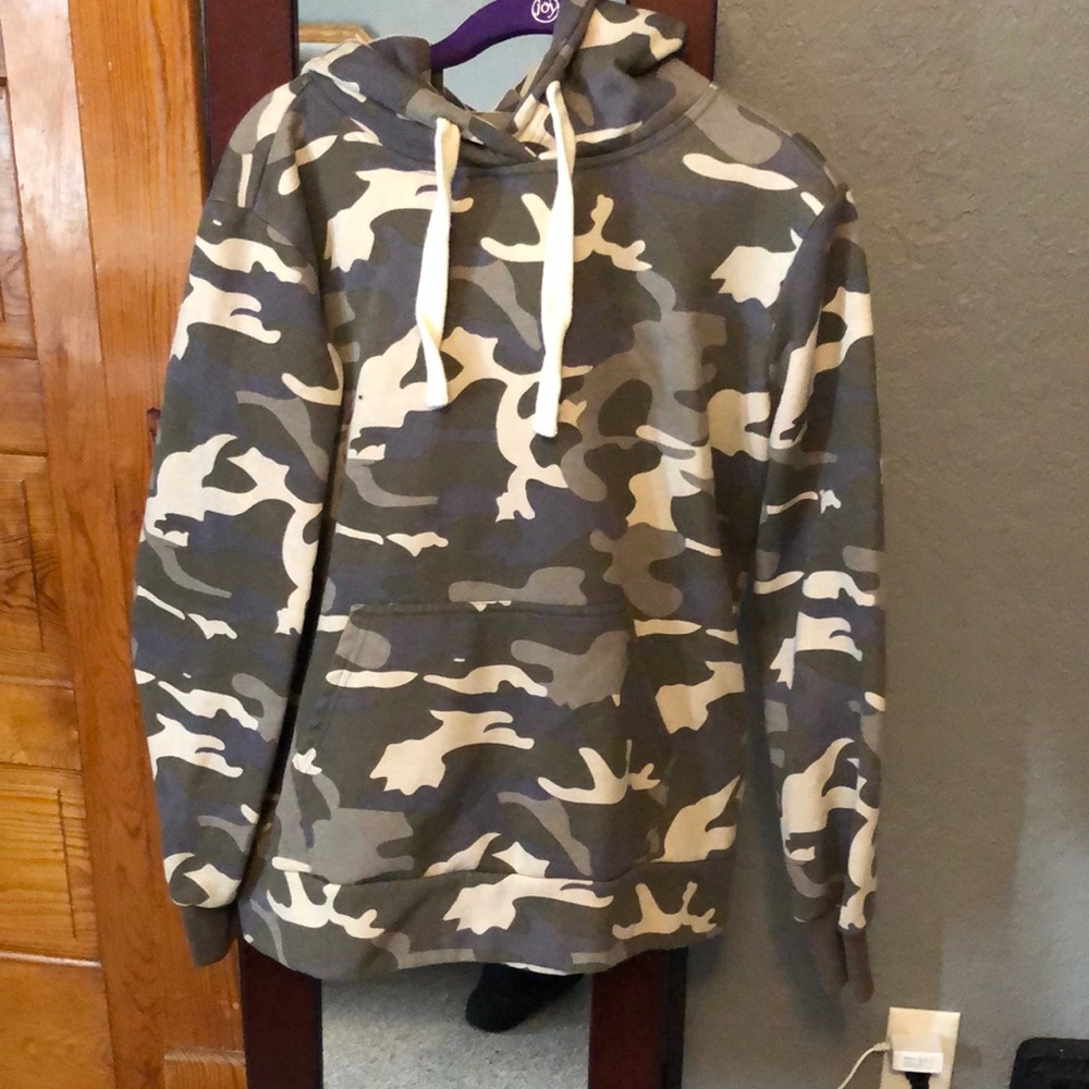 Camo hooded sweatshirt
